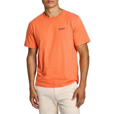 Pepe Jeans herr Sam T-shirt, T-shirt, orange, L, Orange (mörk orange), L Pepe Jeans herr Sam T-shirt, T-shirt, orange, L, Orange (mörk orange), L