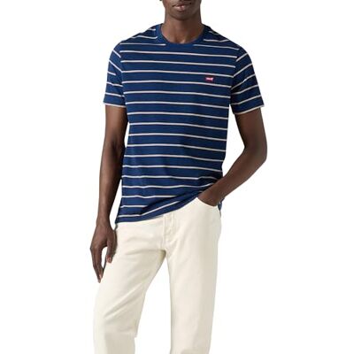 Levi's Ss Original Hm Tee Taper Stripe True Ind, Taper Stripe True in, L Levi's Ss Original Hm Tee Taper Stripe True Ind, Taper Stripe True in, L