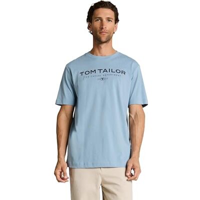 TOM TAILOR 1045773 T-tröja, 39441-modell Mountain Spring Blue, 3XL herr TOM TAILOR 1045773 T-tröja, 39441-modell Mountain Spring Blue, 3XL herr