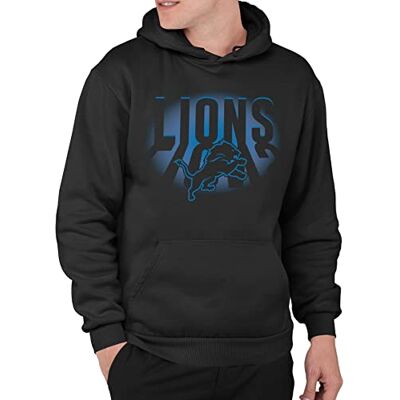 Junk Food unisex NFL team spotlight huvtröja tröja med huva, Detroit Lions – svart, M Junk Food unisex NFL team spotlight huvtröja tröja med huva, Detroit Lions – svart, M