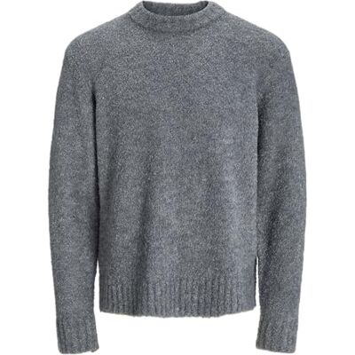 JACK & JONES JACK&JONES JORAXEL stickad crew neck, Ljusgrå melange, M JACK & JONES JACK&JONES JORAXEL stickad crew neck, Ljusgrå melange, M