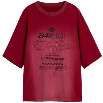 Desigual T-shirt herr röd L Desigual T-shirt herr röd L