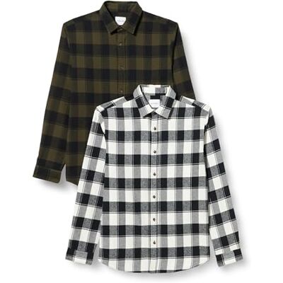 JACK & JONES JJPLAIN fall buffalo skjorta LS 2MP, Skogsnatt/pack: skog natt + molndansare, M JACK & JONES JJPLAIN fall buffalo skjorta LS 2MP, Skogsnatt/pack: skog natt + molndansare, M