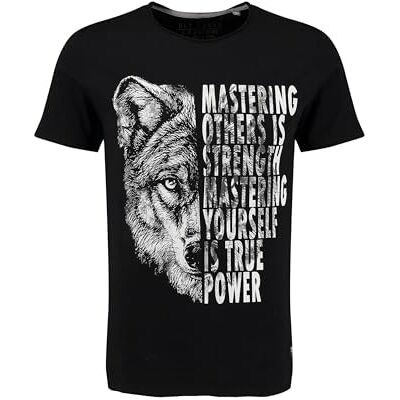 KEY LARGO KEYLARGO Herr T-shirt MT KLMASTERING rund, Svart (1100), M KEY LARGO KEYLARGO Herr T-shirt MT KLMASTERING rund, Svart (1100), M