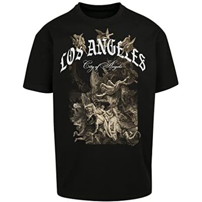 herr City of Angels oversize Tee S svart, svart, S herr City of Angels oversize Tee S svart, svart, S