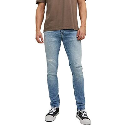 JACK & JONES Male Slim Fit Jeans Glenn Trek JOS 576, Blå denim, 36W x 34L JACK & JONES Male Slim Fit Jeans Glenn Trek JOS 576, Blå denim, 36W x 34L