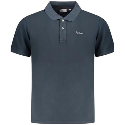 Pepe Jeans Oscar pikétröja för män, blå (Dulwich Blue), XL Pepe Jeans Oscar pikétröja för män, blå (Dulwich Blue), XL