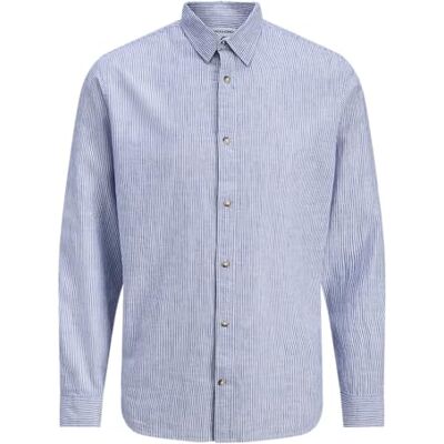 JACK & JONES Jjesummer Linen Blend T-shirt L/S JNR, oändlighet, 8 år herr, Infinity, 128 JACK & JONES Jjesummer Linen Blend T-shirt L/S JNR, oändlighet, 8 år herr, Infinity, 128