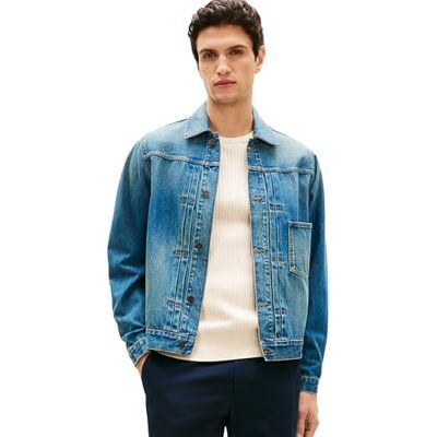 Tommy Hilfiger herr lastbil JKT TYPE 1 MARIO INDIGO MW0MW41878 lastbilsjacka, DENIM, XXL, DENIM (Mario blå), XXL Tommy Hilfiger herr lastbil JKT TYPE 1 MARIO INDIGO MW0MW41878 lastbilsjacka, DENIM, XXL, DENIM (Mario blå), XXL