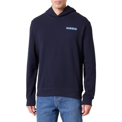 Napapijri Baley Hoodie marinblå, Blå, S Napapijri Baley Hoodie marinblå, Blå, S
