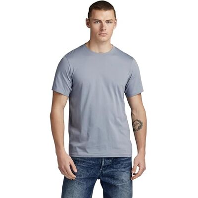 G-STAR RAW Herr Back Size Slim R T T-shirt, Grå (Dim Grey D23906-336-3885), XL G-STAR RAW Herr Back Size Slim R T T-shirt, Grå (Dim Grey D23906-336-3885), XL