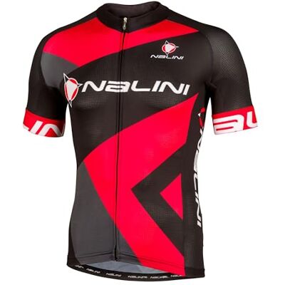 Nalini Borgo T-shirt för män, Svart/Röd Germ/Grå, M Nalini Borgo T-shirt för män, Svart/Röd Germ/Grå, M