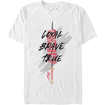 Disney Unisex Mulan: Live Action Sword Insignia Organic kortärmad T-shirt, Vit, XL Disney Unisex Mulan: Live Action Sword Insignia Organic kortärmad T-shirt, Vit, XL