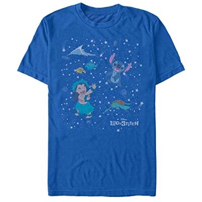 Disney Classics Unisex Lilo & Stitch-CONSTELATION LILO Stitch ekologisk kortärmad t-shirt, ljusblå, L, Ljusblå, L Disney Classics Unisex Lilo & Stitch-CONSTELATION LILO Stitch ekologisk kortärmad t-shirt, ljusblå, L, Ljusblå, L