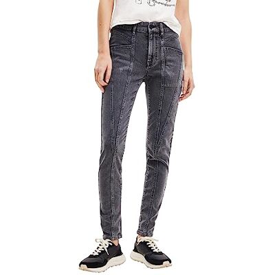 Desigual Dam Denim_New Jersey Casual Byxor, svart, 34 SE Desigual Dam Denim_New Jersey Casual Byxor, svart, 34 SE