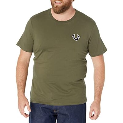 True Religion Buddha-logotyp för män, kortärmad t-shirt, S True Religion Buddha-logotyp för män, kortärmad t-shirt, S