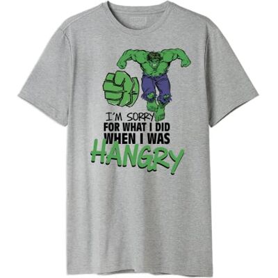 Marvel T-shirt herr, Melange grå, XS Marvel T-shirt herr, Melange grå, XS