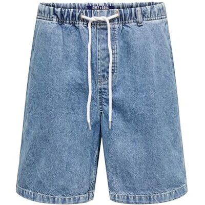 Only & Sons Onsfade Strings Mb 4159 DNM shorts, Mellanblå denim, XXL Only & Sons Onsfade Strings Mb 4159 DNM shorts, Mellanblå denim, XXL