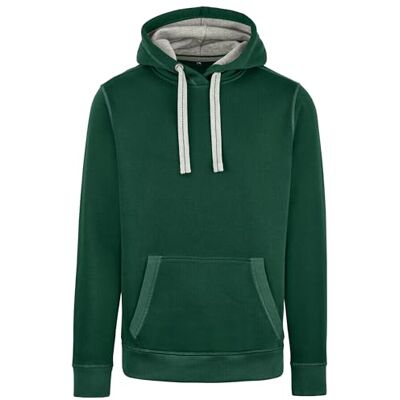 HRM Unisex Sweat huvtröja, Bottle-green, S HRM Unisex Sweat huvtröja, Bottle-green, S