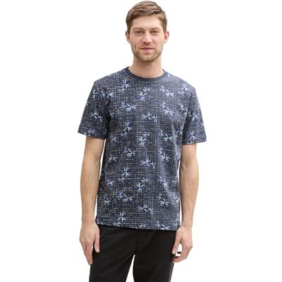 TOM TAILOR T-shirt för män, 37843 – Blueish Grey Desert Design, XS TOM TAILOR T-shirt för män, 37843 – Blueish Grey Desert Design, XS