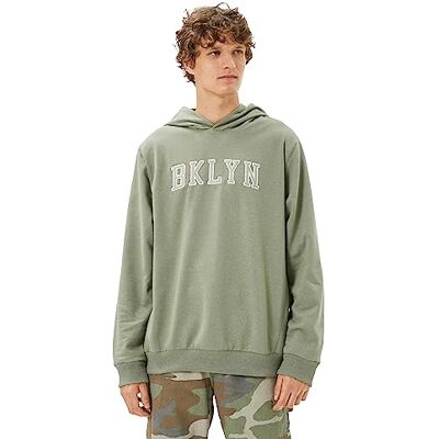Koton herr huva slogan broderad långärmad tröja, 786 (grön), L Koton herr huva slogan broderad långärmad tröja, 786 (grön), L