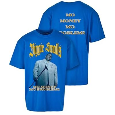 herr t-shirt Biggie More Money More Problems Oversize Tee Print T-shirt för män, grafisk t-shirt, streetwear, koboltblå, XXL herr t-shirt Biggie More Money More Problems Oversize Tee Print T-shirt för män, grafisk t-shirt, streetwear, koboltblå, XXL