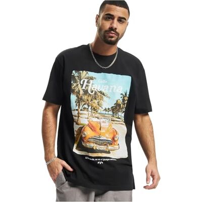 Tee Havanna Vibe överdimensionerad T-shirt för herr, svart, L Tee Havanna Vibe överdimensionerad T-shirt för herr, svart, L