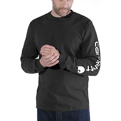 Carhartt . EK231.BLK.S008 t-shirt, långärmad, med logotyp på ärmarna, XX-L, svart, 1 Carhartt . EK231.BLK.S008 t-shirt, långärmad, med logotyp på ärmarna, XX-L, svart, 1