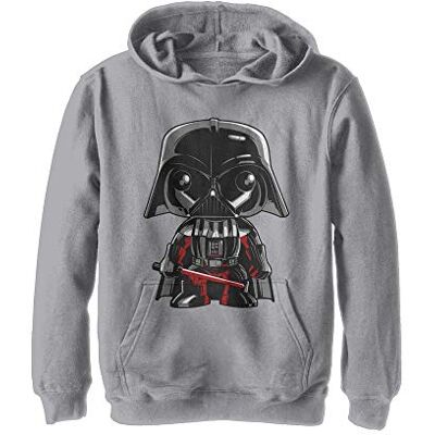 Star Wars Pojkens Funk Vader huvtröja, Atletisk Heather, S Star Wars Pojkens Funk Vader huvtröja, Atletisk Heather, S
