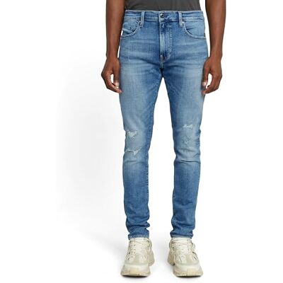 G-STAR herr Revend Fwd Skinny Jeans Smal Jeans, Blå (Faded Blue Kloof Restored D20071-d441-h098), 30W / 30L G-STAR herr Revend Fwd Skinny Jeans Smal Jeans, Blå (Faded Blue Kloof Restored D20071-d441-h098), 30W / 30L