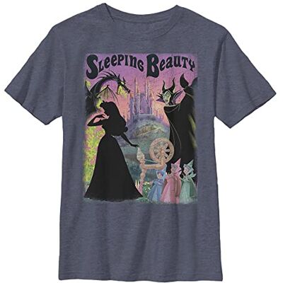 Disney Pojkar Sleeping Beauty Poster T-shirt, Marinblå ljung, L Disney Pojkar Sleeping Beauty Poster T-shirt, Marinblå ljung, L
