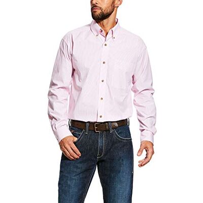 ARIAT Herr klassisk passform långärmad skjorta med knappar, Dayne Prisma Rosa, M ARIAT Herr klassisk passform långärmad skjorta med knappar, Dayne Prisma Rosa, M