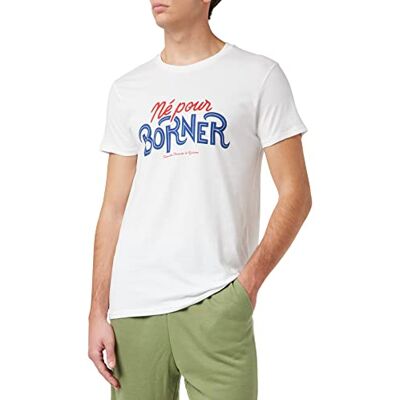Fédération française de cyclisme T-shirt herr, Vitt och blått, XXL Fédération française de cyclisme T-shirt herr, Vitt och blått, XXL