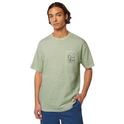 Scotch & Soda Relaxed-Fit Double Face Jersey Pocket T-shirt, Pistachio stripe 324, M Scotch & Soda Relaxed-Fit Double Face Jersey Pocket T-shirt, Pistachio stripe 324, M