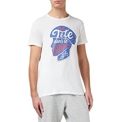 Fédération française de cyclisme T-shirt herr, Vitt och blått, S Fédération française de cyclisme T-shirt herr, Vitt och blått, S
