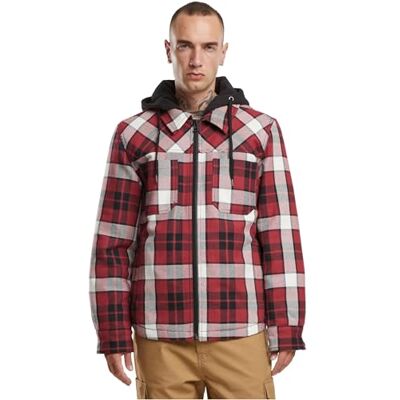 Brandit Top tung twill jacka, färg: röd_svart_rutigt, storlek: XL, röd-svart, XL Brandit Top tung twill jacka, färg: röd_svart_rutigt, storlek: XL, röd-svart, XL