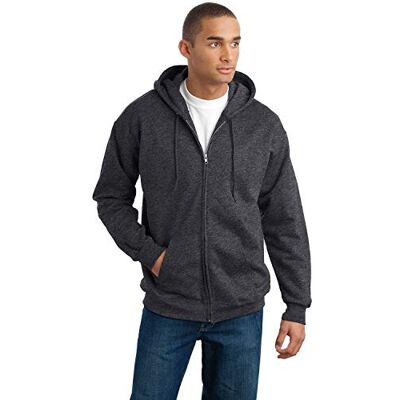 Hanes Men's Ultimate Full-Zip Hoodie, herrtröja med huva och blixtlås, L Hanes Men's Ultimate Full-Zip Hoodie, herrtröja med huva och blixtlås, L