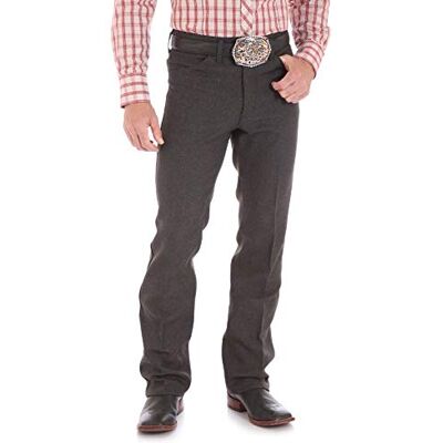 Wrangler herr Wrancher klänning jeans, Heather svart, 36W x 29L Wrangler herr Wrancher klänning jeans, Heather svart, 36W x 29L