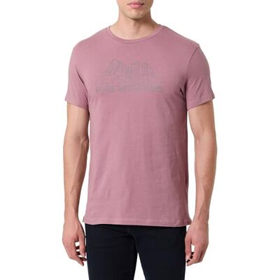 Jeep Kortärmad T-shirt för män, mauve, M Jeep Kortärmad T-shirt för män, mauve, M