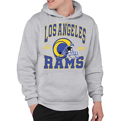 Junk Food Unisex Arizona Cardinals Team hjälm vuxen fleece huvtröja tröja med huva, Los Angeles Rams Athletic Heather, M Junk Food Unisex Arizona Cardinals Team hjälm vuxen fleece huvtröja tröja med huva, Los Angeles Rams Athletic Heather, M