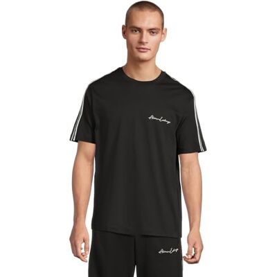 Giorgio Armani herr Regular Fit Bomull Jersey Signature Logo Tee T-tröja Giorgio Armani herr Regular Fit Bomull Jersey Signature Logo Tee T-tröja