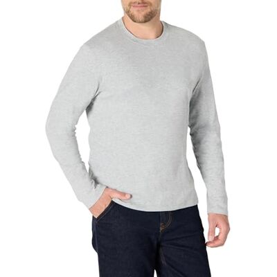 Amazon Essentials långärmad t-shirt för män med avslappnad passform, Medium grå ljung, L Amazon Essentials långärmad t-shirt för män med avslappnad passform, Medium grå ljung, L