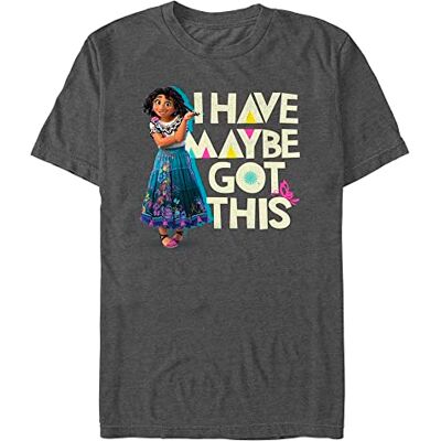 Disney Unisex Encanto I Have Maybe Got This Organic kortärmad T-shirt, Melange svart, XL Disney Unisex Encanto I Have Maybe Got This Organic kortärmad T-shirt, Melange svart, XL