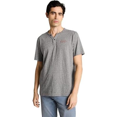 TOM TAILOR 1050182 T-shirt, 39859-vit tarmac grå fin rand, L herr TOM TAILOR 1050182 T-shirt, 39859-vit tarmac grå fin rand, L herr