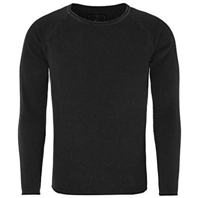 KEY LARGO Herr MST Thomas tröja, Svart, XL-3XL KEY LARGO Herr MST Thomas tröja, Svart, XL-3XL