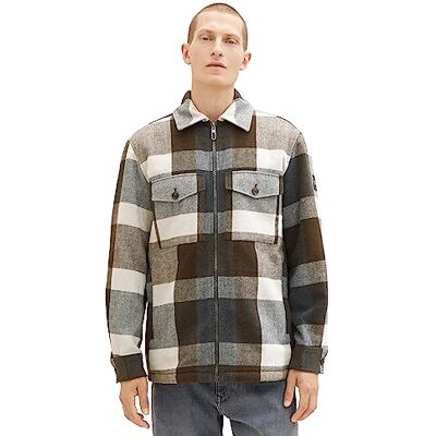 TOM TAILOR Herr 1037405 jacka, 32531-beige Tonal Check, L, 32531 – Beige Tonal Check, L TOM TAILOR Herr 1037405 jacka, 32531-beige Tonal Check, L, 32531 – Beige Tonal Check, L