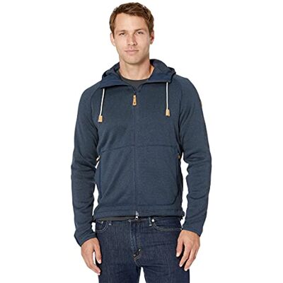 Fjällräven Övik fleece herrjacka i fleece, män, Övik fleece huvtröja BLÅ XXL Fjällräven Övik fleece herrjacka i fleece, män, Övik fleece huvtröja BLÅ XXL