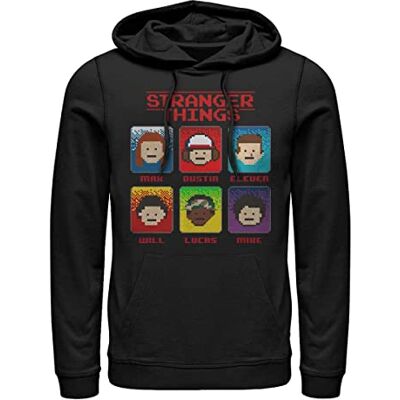 Stranger Things Unisex 8-bitars Stranger huvtröja, huvtröja, svart, XL, svart, XL Stranger Things Unisex 8-bitars Stranger huvtröja, huvtröja, svart, XL, svart, XL