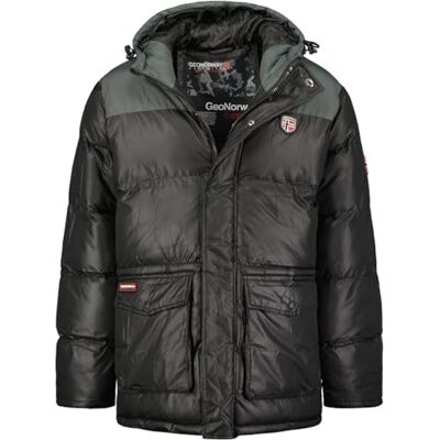 Geographical Norway Cisar Lång varm parkas för män höst vinter – vattentät vattenavvisande kappa – utomhusjacka med pälshuva – vindjacka – herr (svart 2XL), svart, XXL Geographical Norway Cisar Lång varm parkas för män höst vinter – vattentät vattenavvisande kappa – utomhusjacka med pälshuva – vindjacka – herr (svart 2XL), svart, XXL