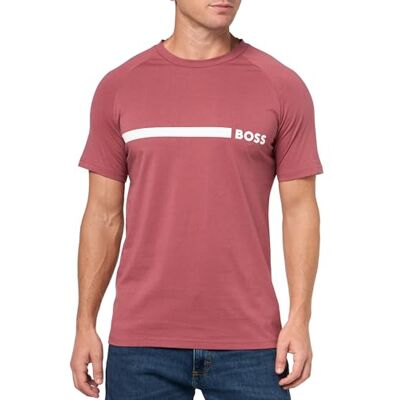 Boss Repeat-logotyp för män, bomull, överdrag för simkläder, Röd potatis, XXL Boss Repeat-logotyp för män, bomull, överdrag för simkläder, Röd potatis, XXL